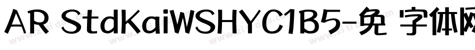 AR StdKaiWSHYC1B5字体转换